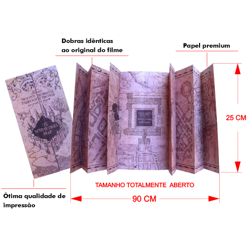 Carta de Aceitação Hogwarts Mapa Chave Banco Gringotts no Shoptime