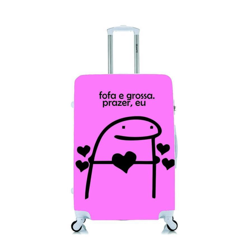 Capa Protetora Mala Viagem Personalizada Pequena Flork Fofa No Shoptime