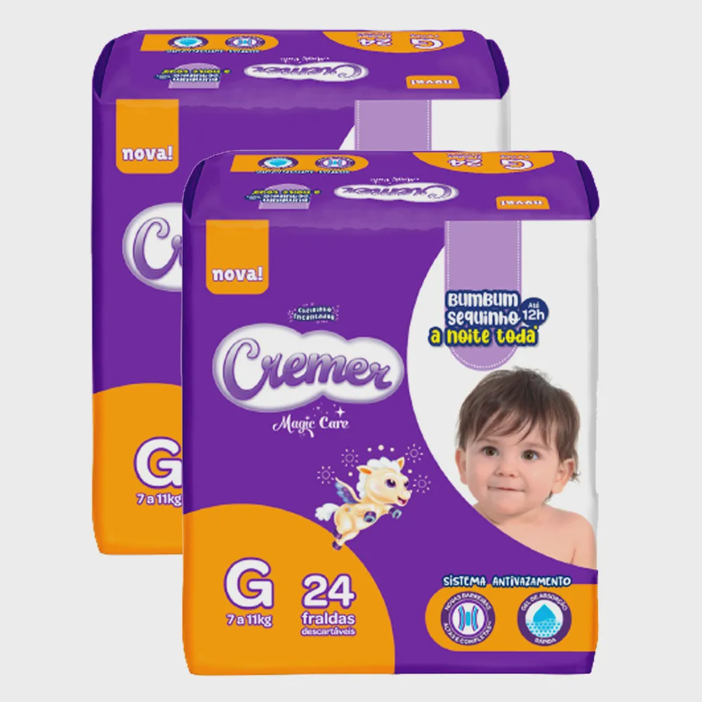 Kit De Fraldas Cremer Disney Baby Tamanho G Unidades Em Promo O