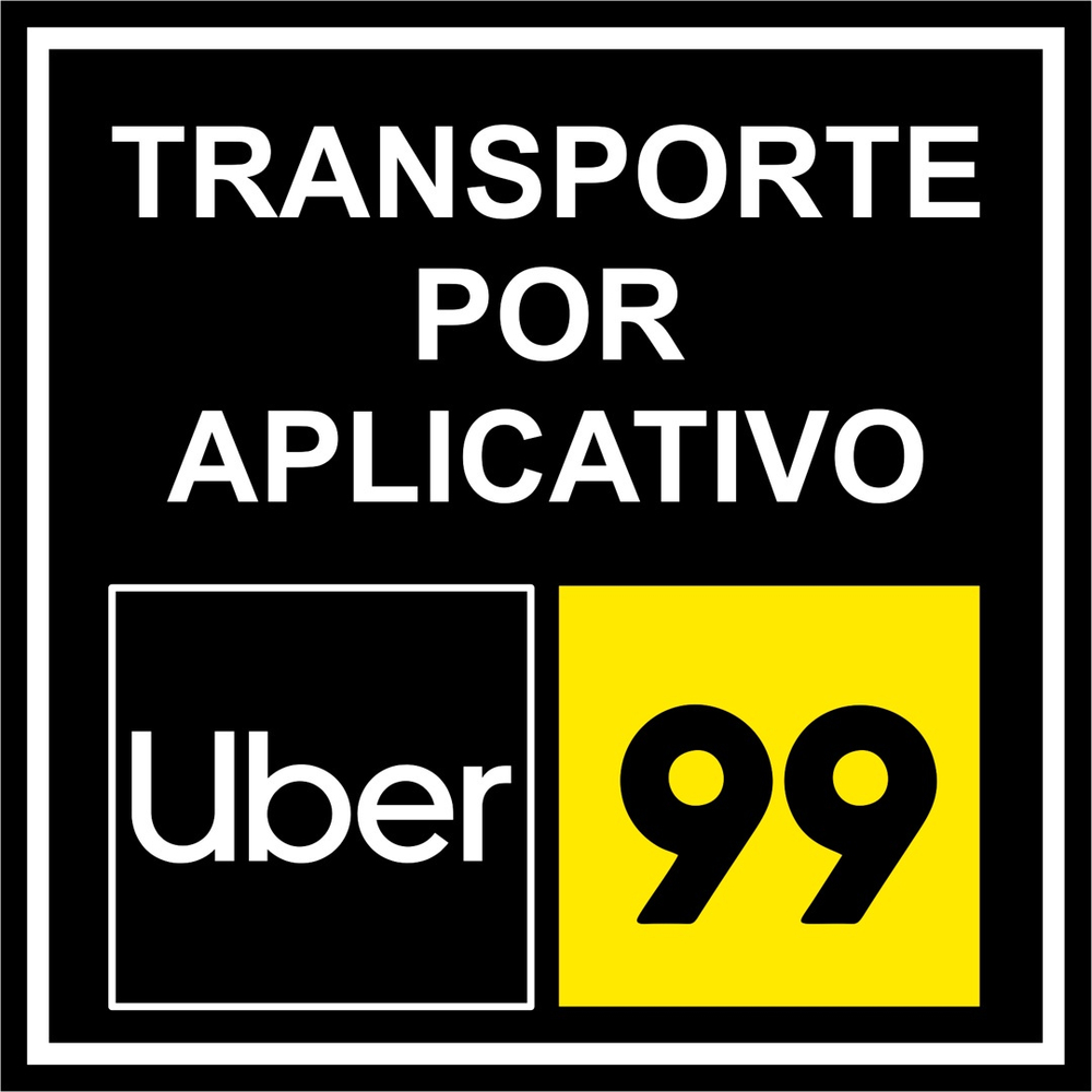 Kit 2 Adesivos Motorista Uber E 99 Transporte Por Aplicativo Submarino