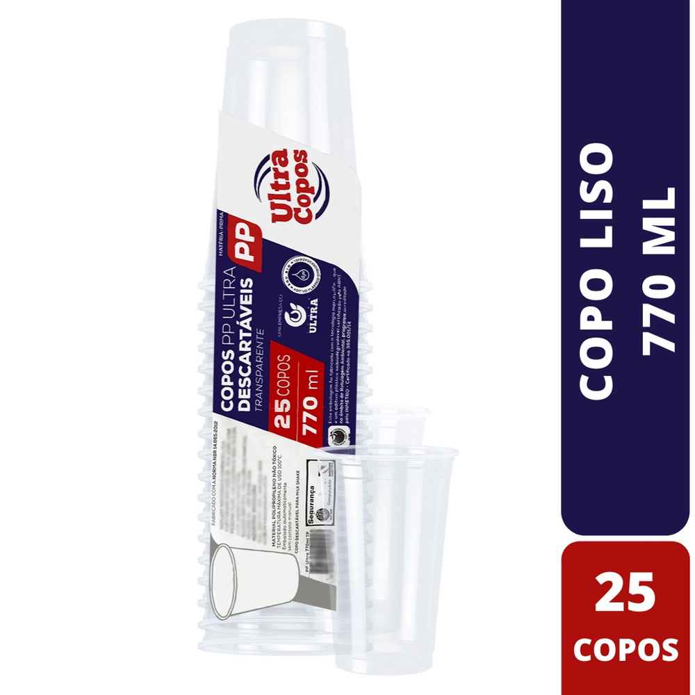 Copo Pp Ultra Copos 770ML C 25 Un Submarino