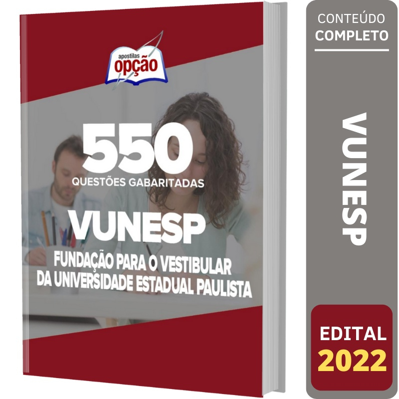 Caderno Vunesp Quest Es Gabaritadas No Shoptime