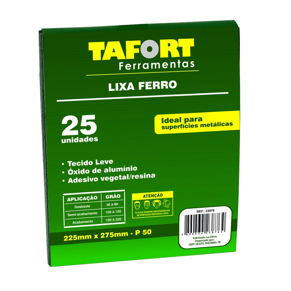 Lixa Ferro Gr 050 25Pcs Tafort No Shoptime