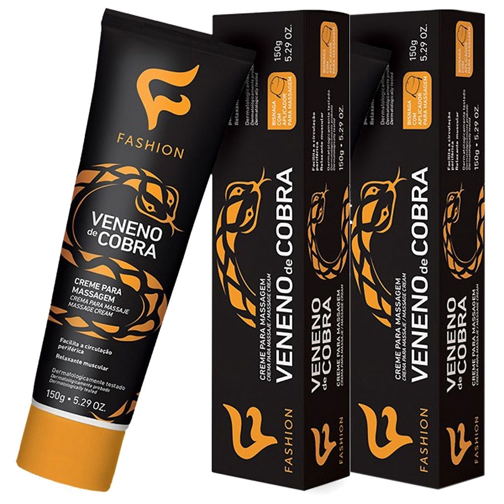 Kit Und Veneno De Cobra Creme P Massagem G Fashion Em Promo O Na