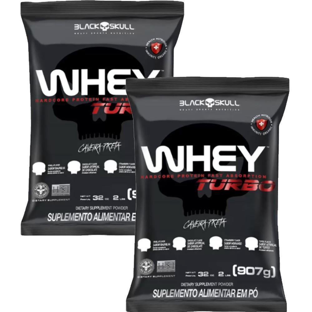 Kit Turbo Whey Protein Nutri Isolado Conc G Choco Black No Shoptime