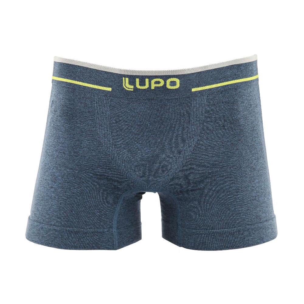 Cueca Boxer Lupo Microfibra Azul Masculino No Shoptime