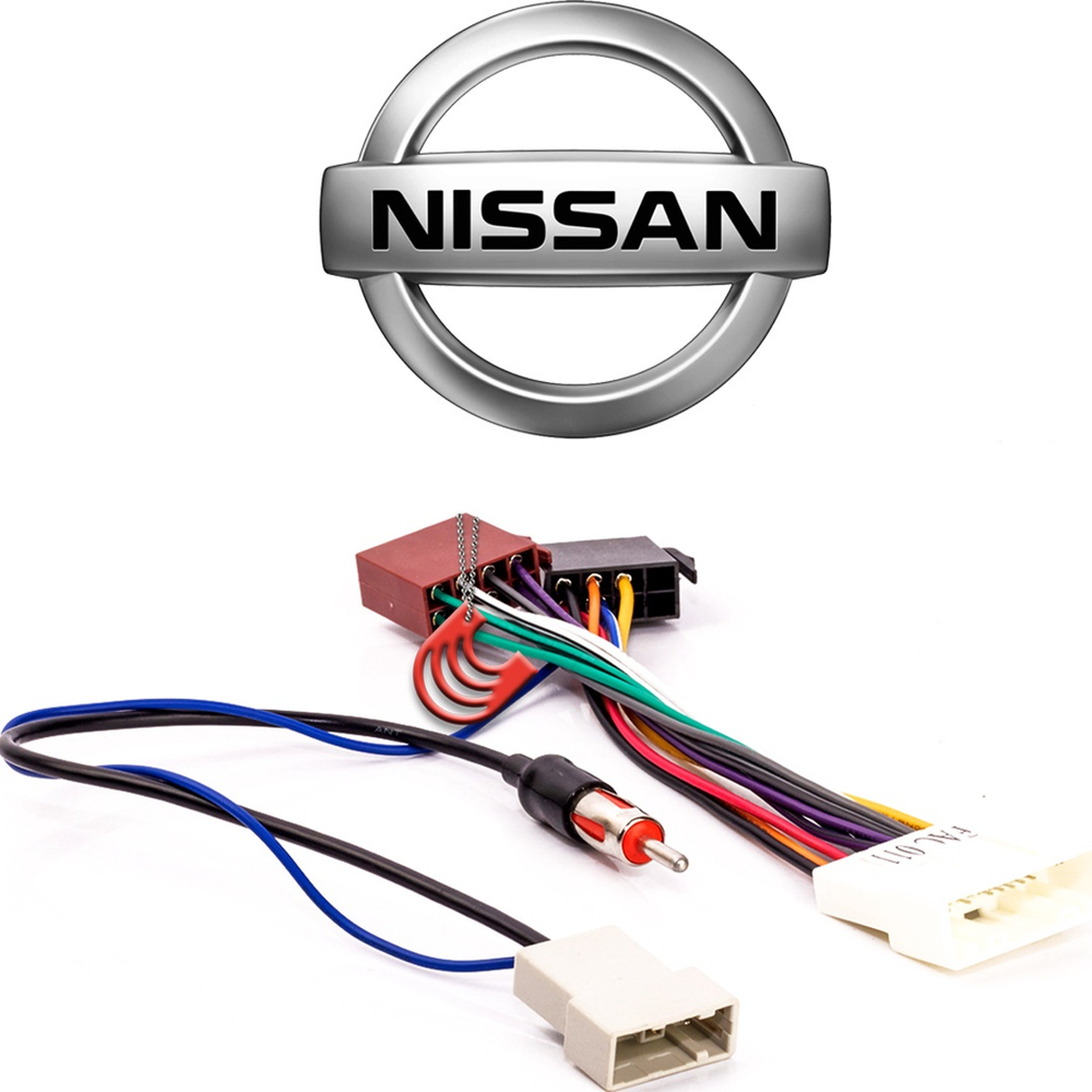 Kit Chicote Conector Iso Vias Adaptador Som Antena Nissan March