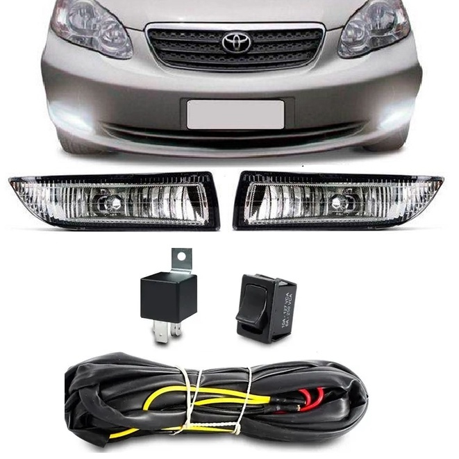 Kit Farol Auxiliar Neblina Toyota Filder 2002 2003 2004 Submarino