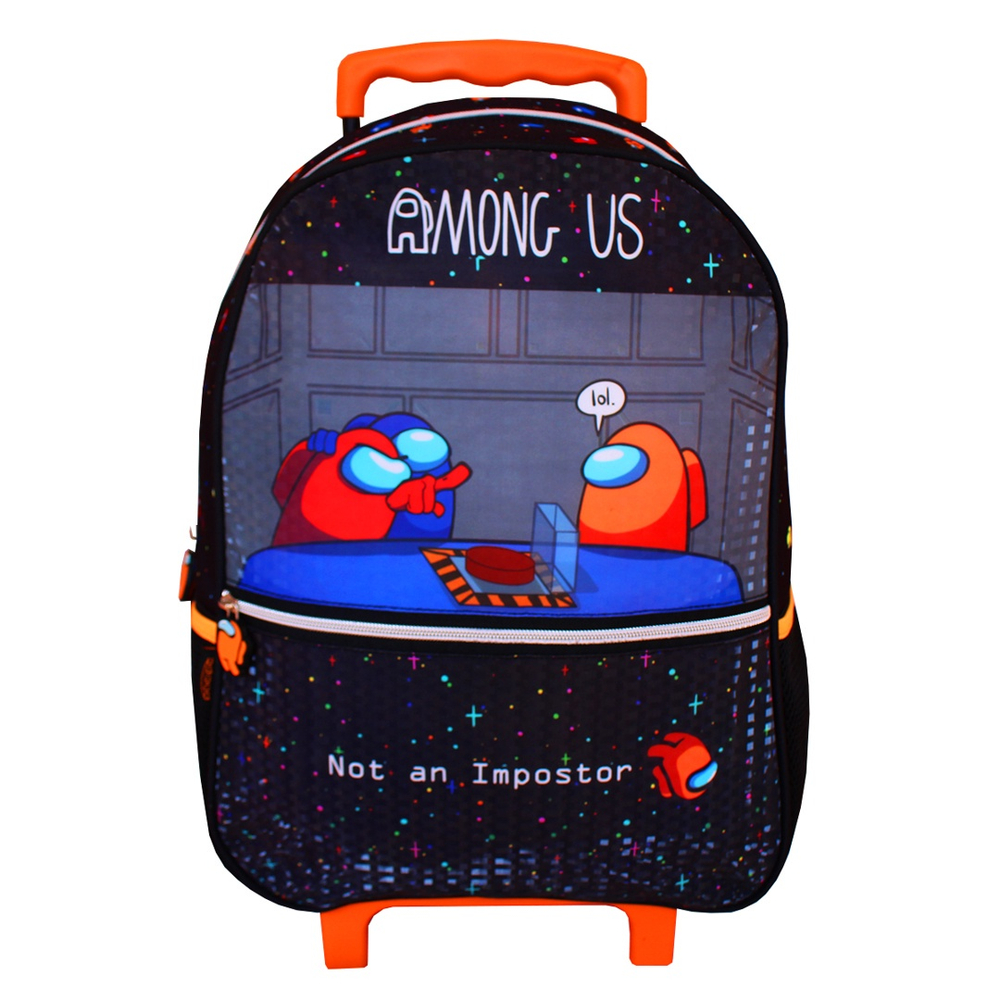 Mochila Escolar Infantil De Rodinhas Among Us Gamer Pacific Na