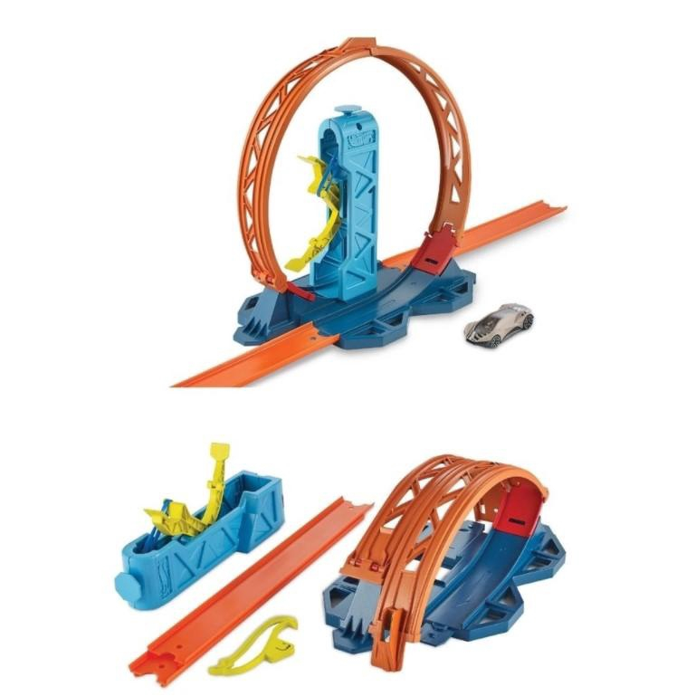 Hot Wheels Track Builder Pista Propulsor De Looping Mattel Submarino