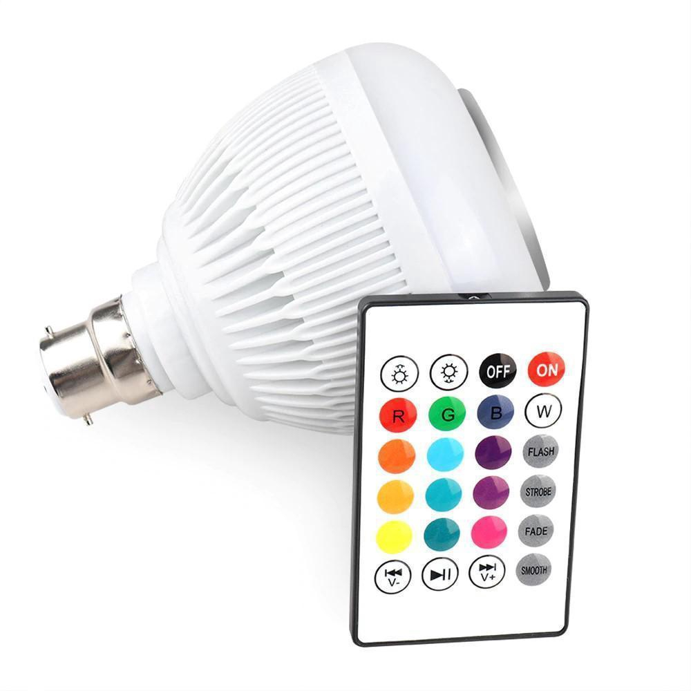 L Mpada Caixa De Som Bluetooth Luz Led Rgb Controle Remoto No Shoptime