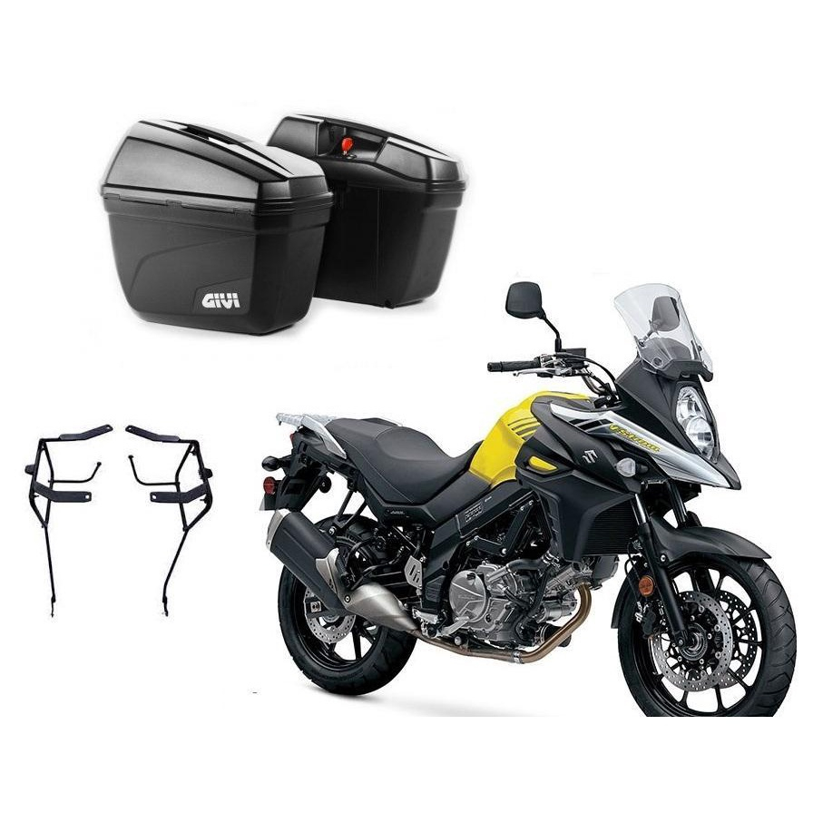 Kit Bau Lateral Givi E N Suporte Scam Spto Vstrom No Shoptime