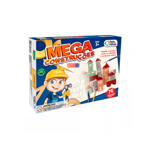 Blocos De Montar Madeira Brinquedo Educativo Mega Constru Es Cl Ssico