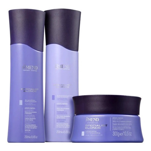 Kit Amend Linha Specialist Blonde Pe As Cabelos Loiros E Mechas