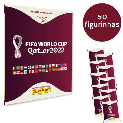 Lbum Copa Do Mundo Capa Mole Qatar Figurinhas Oficial Em