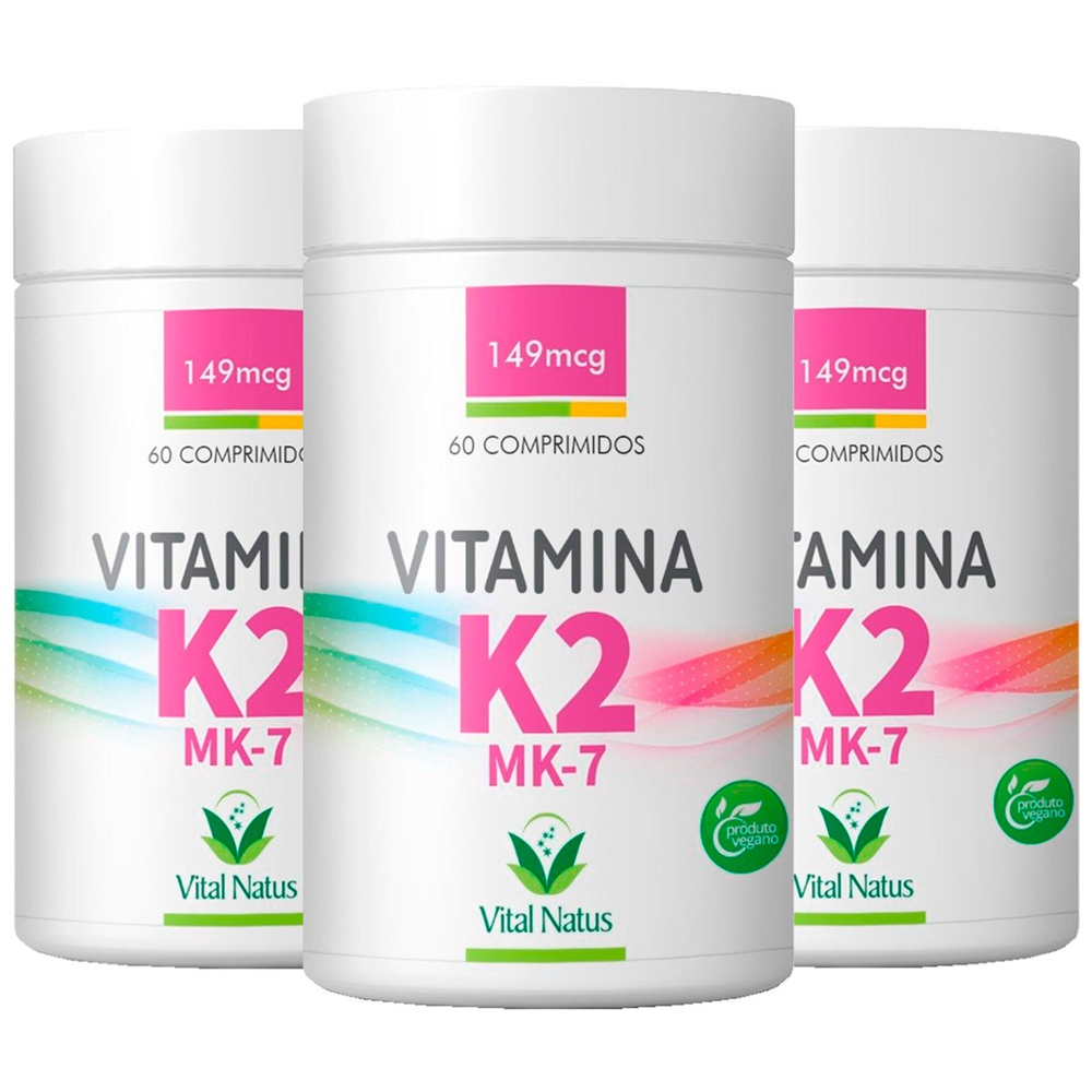 Kit Vitamina K Mk Menaquinona Comprimidos Vegano Ao Dia