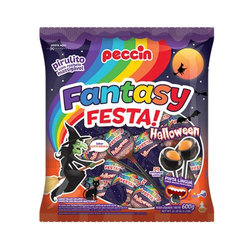 Pirulito Fantasy Festa Halloween Tutti Frutti 600g Submarino