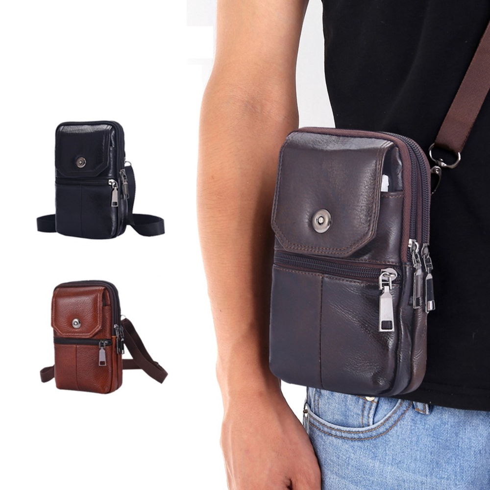 Shoulder Bag Couro Leg Timo Masculina Bolsa Porta Celular No Shoptime