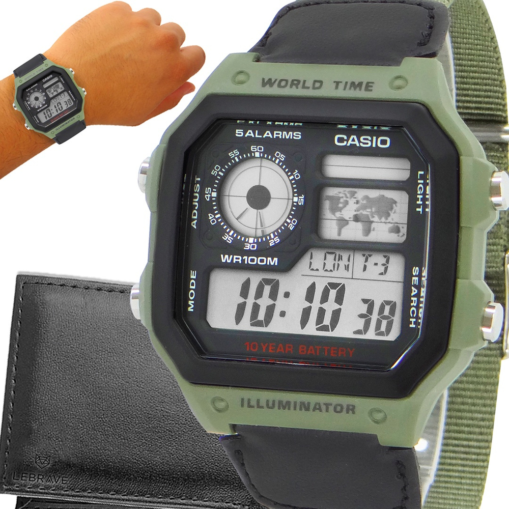 Rel Gio Casio Digital Masculino Ae Whb Bvdf Original Ano De