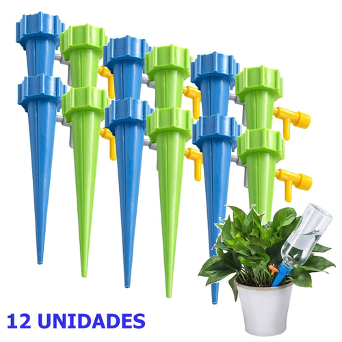 Kit 12 Gotejadores Irrigador Garrafa Pet Planta Automatico em Promoção