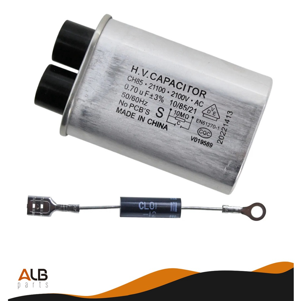 Kit Capacitor V Alta Tens O Microondas Uf Diodo Submarino