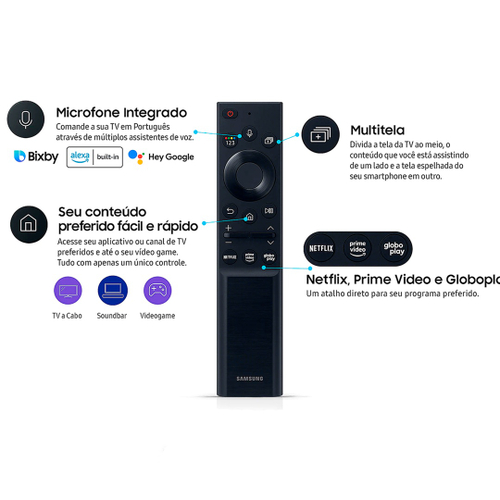 Controle Remoto Samsung SolarCell Original No Shoptime