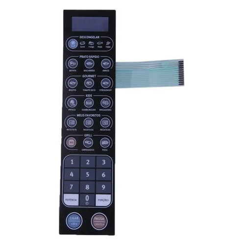 Membrana Teclado Microondas Para Brastemp Bms Ab Clean Bms Ab No