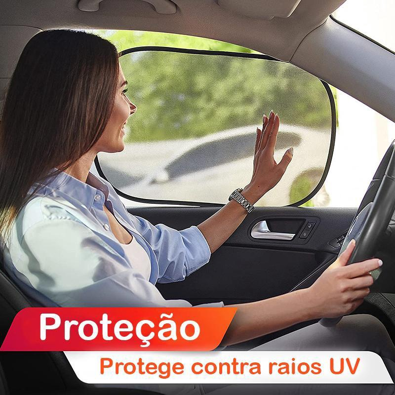 Kit 2 Protetores Solar Vidro Lateral De Carro Proteção Uv Submarino