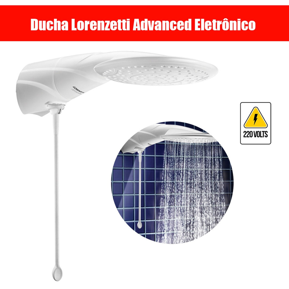 Ducha Ou Chuveiro Para Aquecedor Solar E A Gas Advanced Eletr Nica V