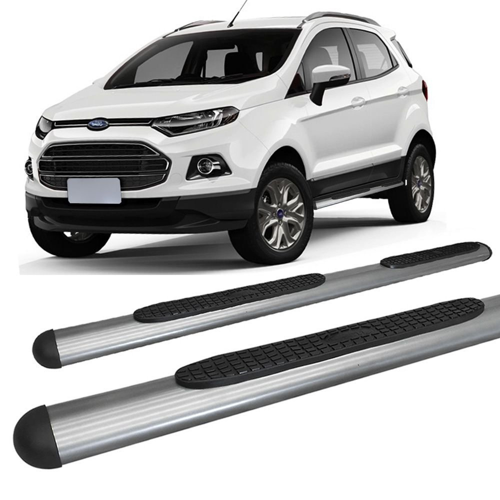 Estribo Ecosport 2013 Em Diante Oblongo Oval Grafite Submarino