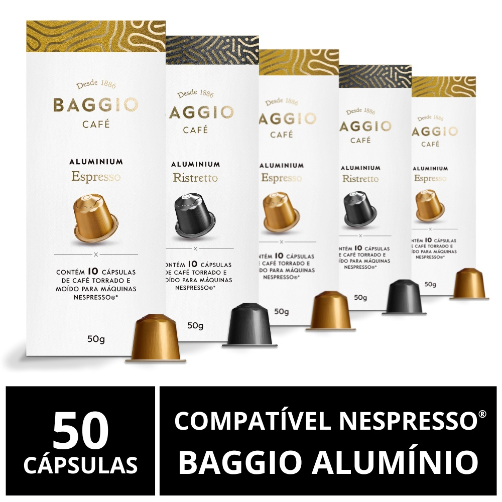 C Psulas Para Nespresso Alum Nio Baggio Caf No Shoptime