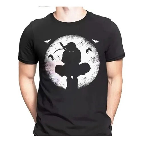 Camiseta Itachi Uchiha Camisa Naruto Anime Unissex No Shoptime