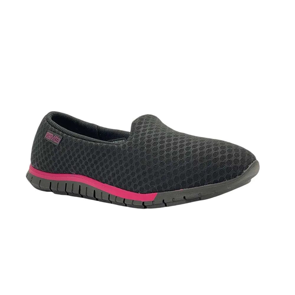 Tênis Slip On Feminino de Tecido para Caminhada Actvitta Ortopédico