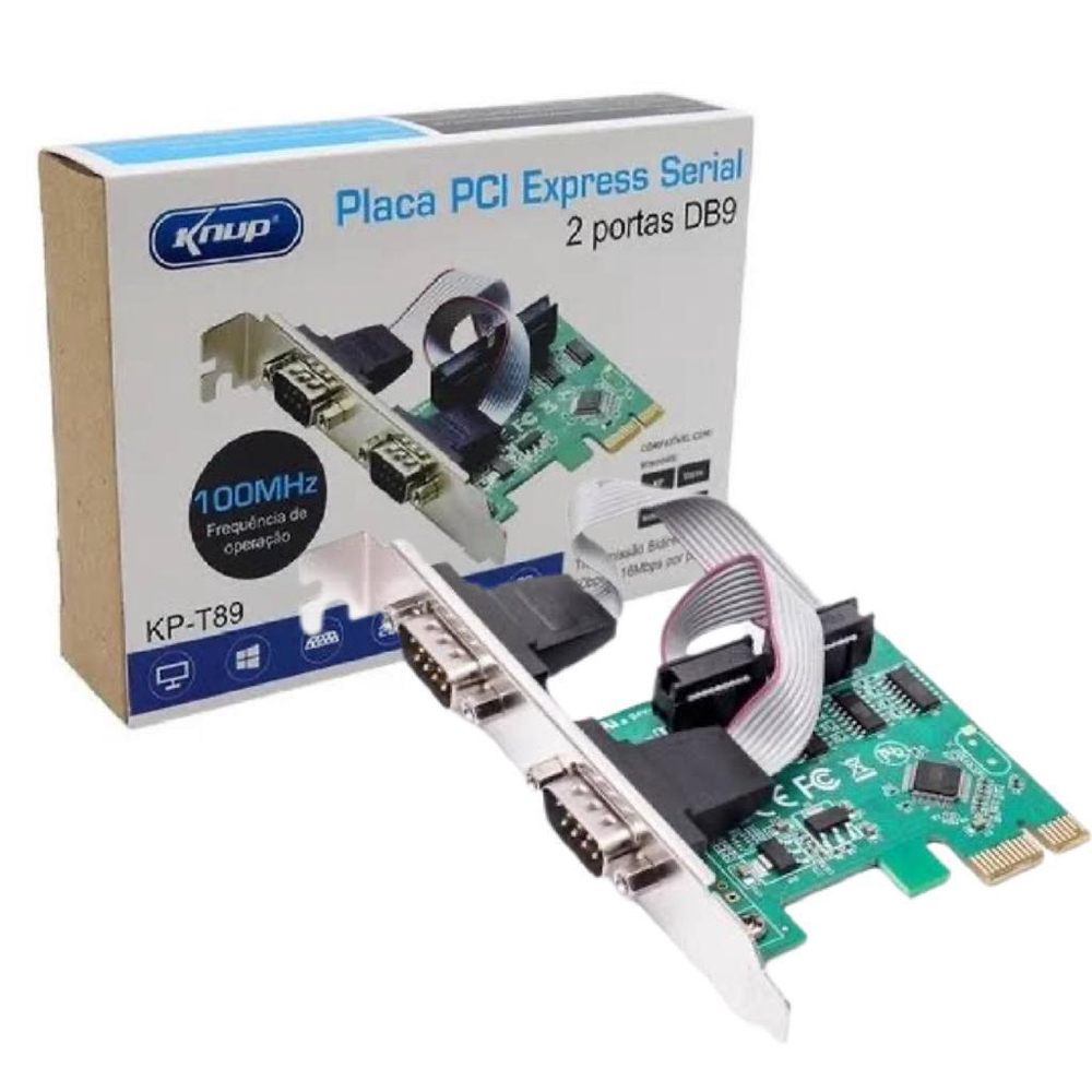 Placa Pci Ex Portas Serial Db Rs Rs Rs No Shoptime