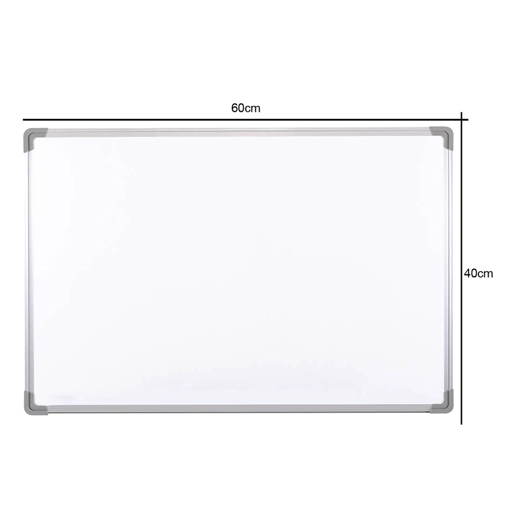 Lousa Quadro Branco Escolar Moldura De Aluminio 60x40cm em Promoção na