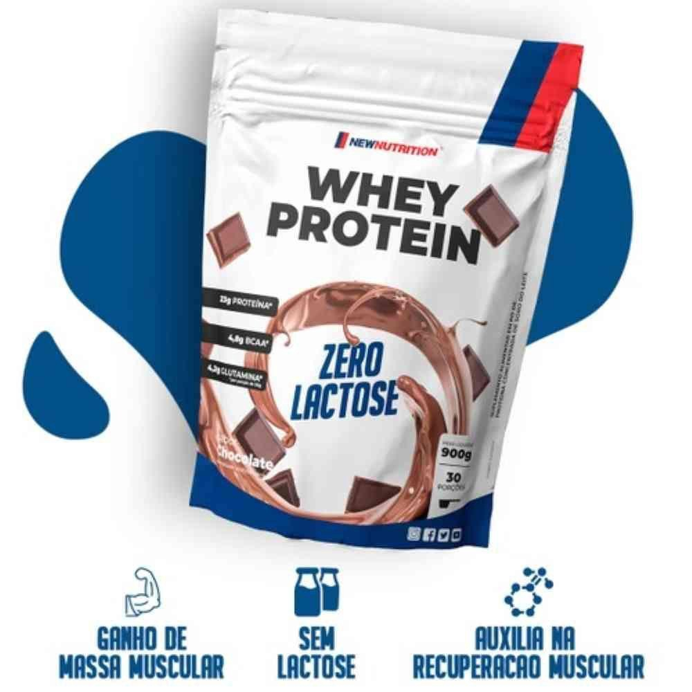 Whey Protein Zero Lactose 900g Newnutrition Chocolate Submarino