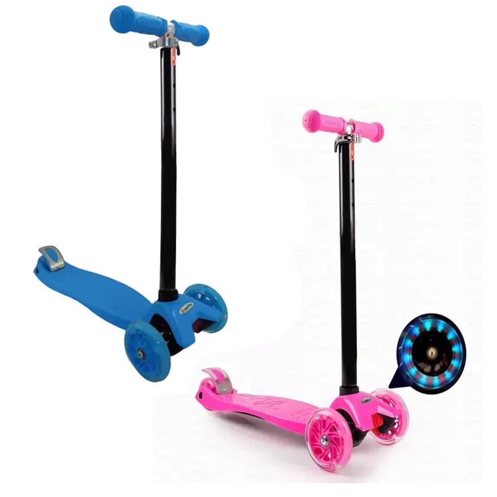 Patinete Infantil Rodas Menina Menino Spin Roller Luzes Rodinha Led