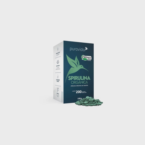 Spirulina Premium Org Nica Tabletes Mg Puravida Submarino