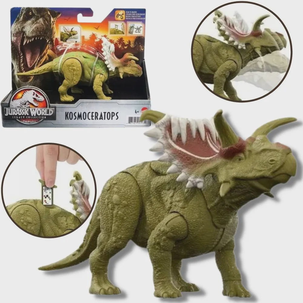 Boneco Dinossauro Kosmoceratops Figura Jurassic World Mattel No Shoptime