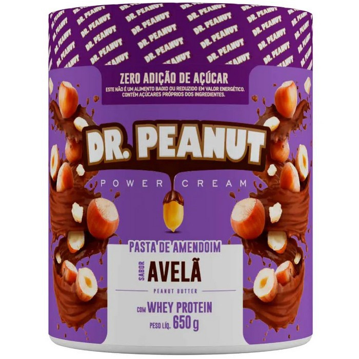 Pasta De Amendoim Dr Peanut 650g Whey Protein Diversos