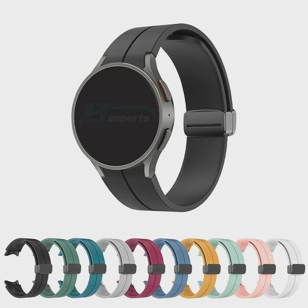 Pulseira Silicone Fecho Magnetico Compativel Samsung Galaxy Watch 5