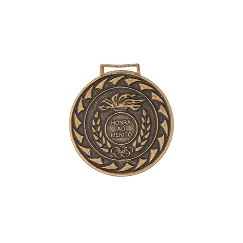 Medalha Honra ao Mérito 5cm Tirante Azul Ouro Prata Bronze no Shoptime