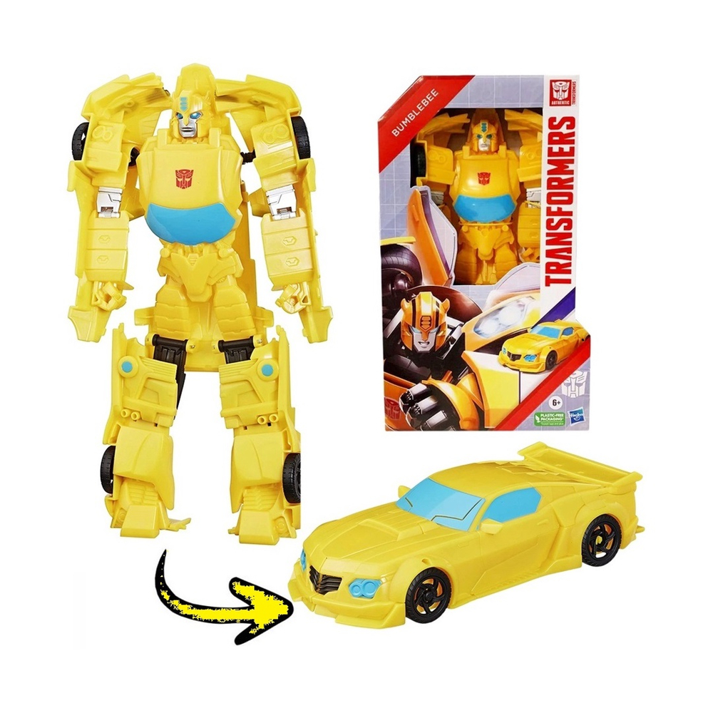 Boneco Action Figure Transformers Bumblebee Carro Transforma Em Rob