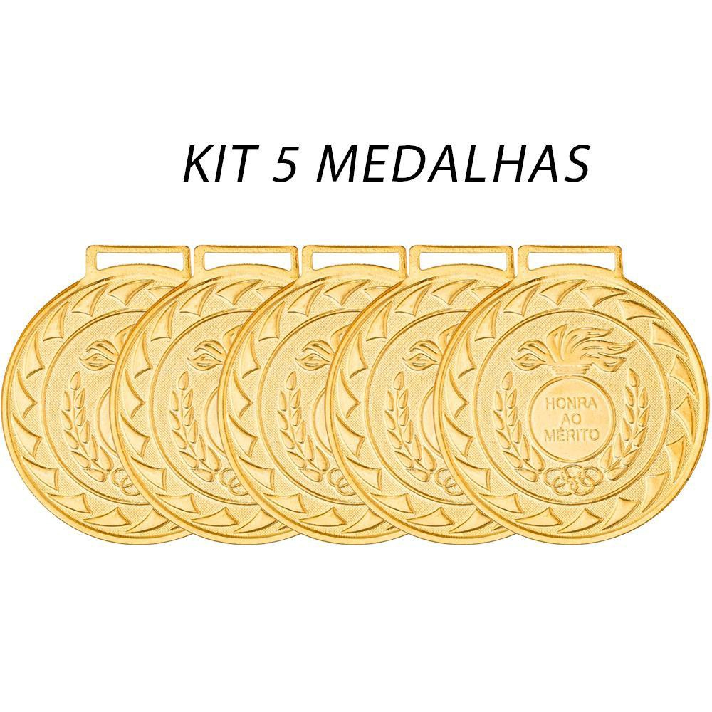 Kit Medalhas Esportivas Col Gio Ouro Prata Bronze Honra Submarino