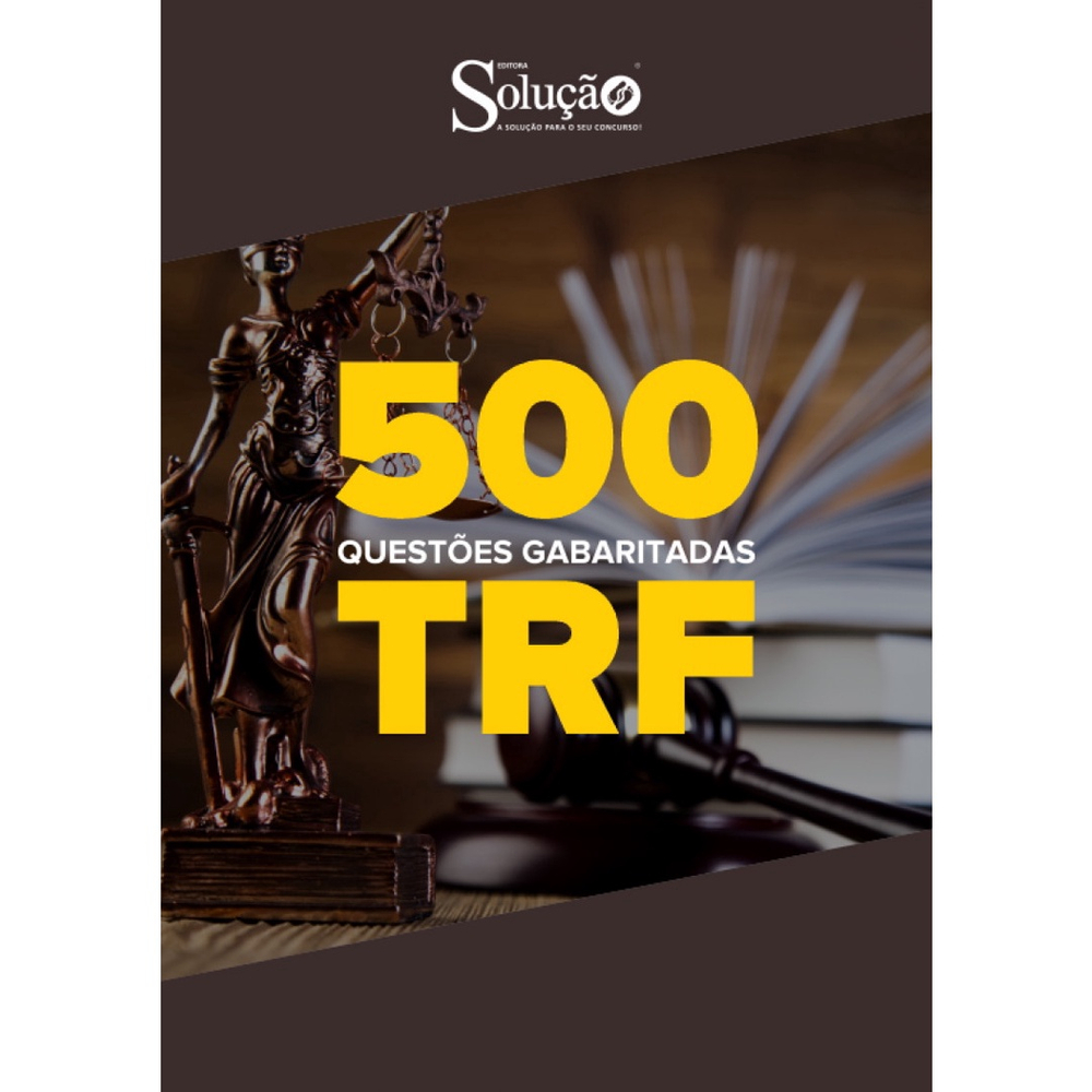 Caderno de Questões trf 500 Questões Gabaritadas Submarino