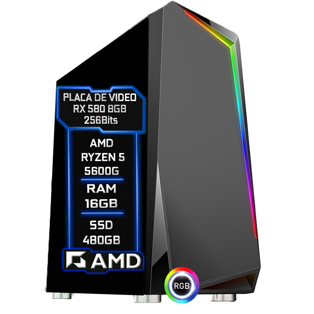 Pc Gamer F Cil Amd Ryzen G Ghz Gb Mhz Ddr Rx Gb