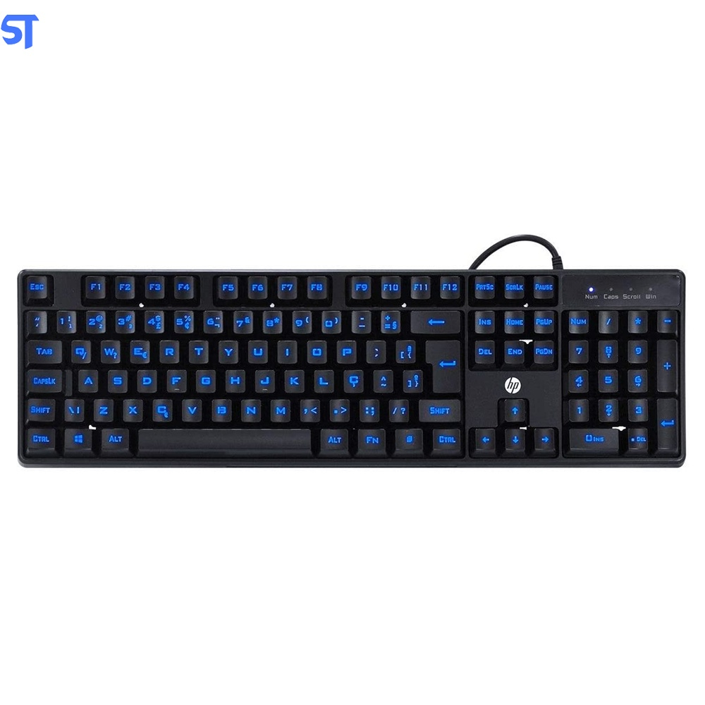 Teclado USB Gamer Membrana K300 LED Preto Hp Submarino