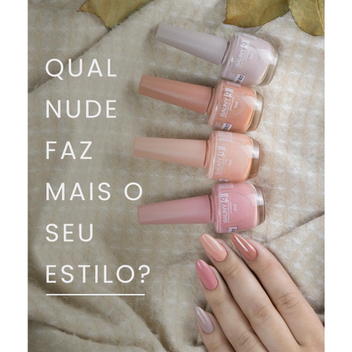 Kit Esmalte Bauny Hipoalergênico Qual Seu Nude 4 Cores 9ml Submarino