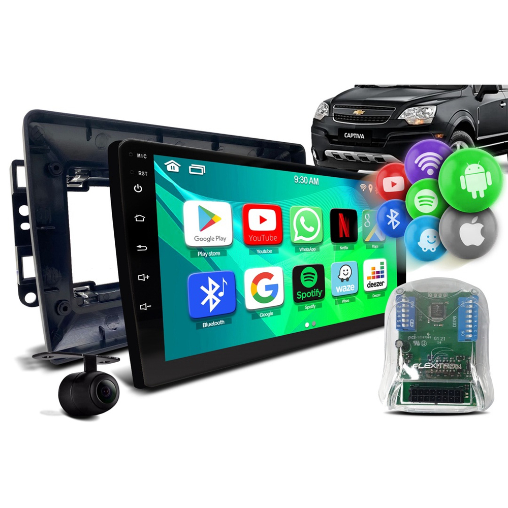 Kit Central Multimídia 9 Polegada Android 12 Mp5 Automotivo Aparelho