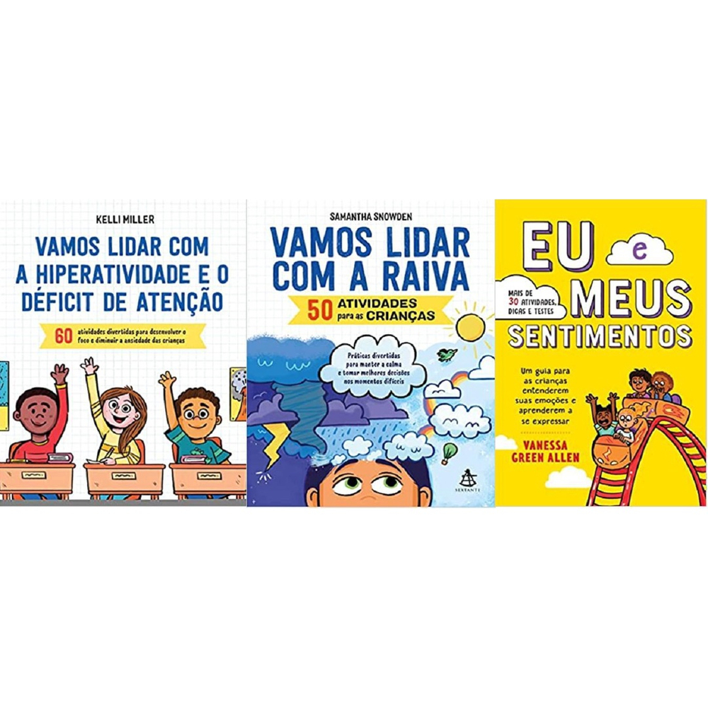 Kit Livros Vamos Lidar A Hiperatividade Crian As Raiva Submarino